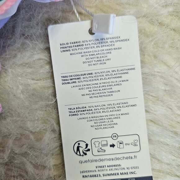 Summer Mae Women's Multicolour Floral Maternity OnePiece Swimsuit Bathing Suit M - Picture 6 of 9